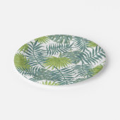 パームツリーフロンズ絵画ハワイアン ペーパープレート (アングル)