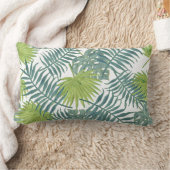パームツリーフロンズ絵画ハワイアン ランバークッション (ブランケット)