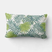 パームツリーフロンズ絵画ハワイアン ランバークッション (裏面)
