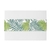 パームツリーフロンズ絵画ハワイアン 招待状ベリーバンド (裏面例)
