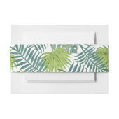 パームツリーフロンズ絵画ハワイアン 招待状ベリーバンド (正面例)