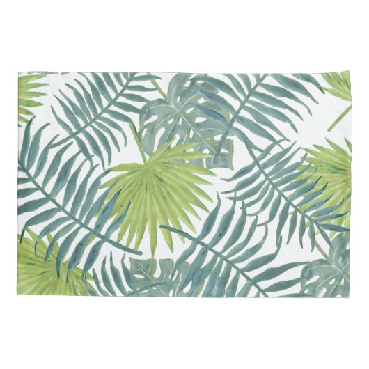 パームツリーフロンズ絵画ハワイアン 枕カバー (裏面)