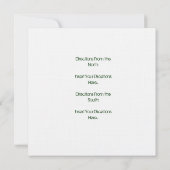 パームツリーブライダルシャワー招待状 招待状 (裏面)