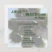 パームツリーブライダルシャワー招待状 招待状 (正面/裏面)