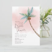 パームツリーブライダルシャワー招待 招待状 (スタンド正面)