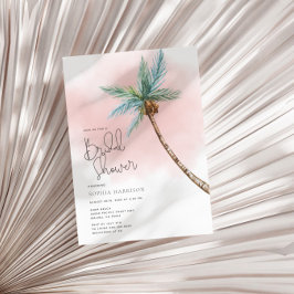 パームツリーブライダルシャワー招待 招待状
