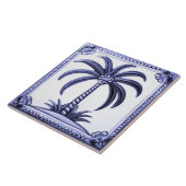 パームツリーブルーとホワイトミドルイースタンビーチ タイル (側面)