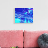 パームツリーブルー キャンバスプリント (インサイチュ (リビング))