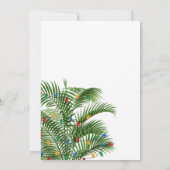 パームツリーホリデービジネスロゴクリスマスパーティー (裏面)