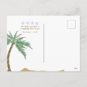 パームツリーホリデーフォトポストカード シーズンポストカード (裏面)