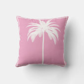 パームツリーホワイトピ縁どックトロピカルエレガント クッション (裏面)