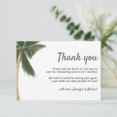 パームツリーボヘミアンフリーな性別に優しい感謝 招待状 (スタンド正面)