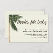 パームツリーボヘミアン男女兼用ブックスベビー 招待状 (正面/裏面)