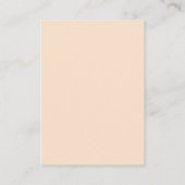 パームツリーボホビーチテラコッタ詳細結婚ズ エンクロージャーカード (裏面)