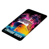 パームツリーマグネット付き明るいクルーズ船 マグネット (左側)