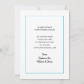 パームツリーミニマリストアクアニューホームムービング 案内状 (裏面)