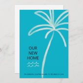 パームツリーミニマリストアクアニューホームムービング 案内状 (正面/裏面)