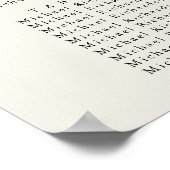 パームツリーミニマル結婚リストの6テーブル席 ポスター (角)