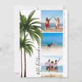 パームツリーメレカリキマカクリスマスフォトコラージュ シーズンカード (正面)