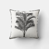 パームツリーモダン白黒パーソナル クッション (裏面)