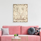 パームツリーモチーフでベッドスプレッド キャンバスプリント (インサイチュ (リビング))