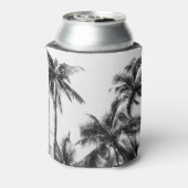 パームツリーリーフ白黒 缶クーラー (缶裏面)