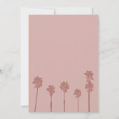 パームツリーロマンススイート結婚ズ 招待状 (裏面)