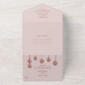 パームツリーロマン結婚ススイート オールインワン招待状 (外側)