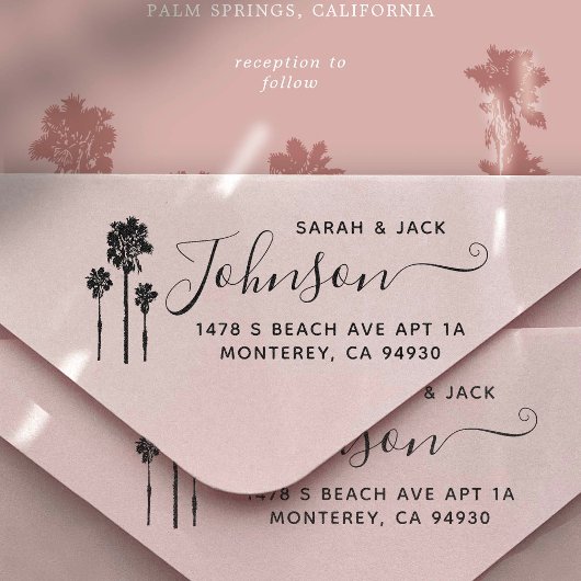 パームツリーロマン結婚ススイート セルフインキングスタンプ