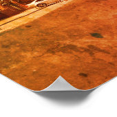 パームツリーヴィンテージスタイルポスター ポスター (角)