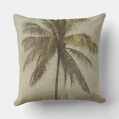 パームツリーヴィンテージトロピカルホームデコール クッション (裏面)