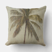 パームツリーヴィンテージトロピカルホームデコール クッション (正面)