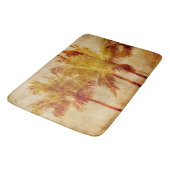 パームツリーヴィンテージフロアマット バスマット (アングル)