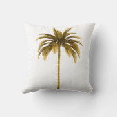 パームツリーヴィンテージブラウントロピカルエレガント クッション (裏面)