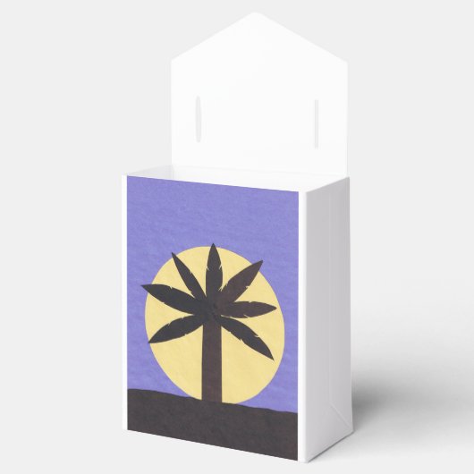 パームツリー付きギフトボックスデザイン フェイバーボックス (オープン)
