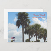 パームツリー付きポストカードビーチ ポストカード (正面/裏面)