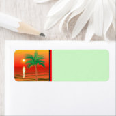 パームツリー差出人住所ラベル ラベル (インサイチュ)