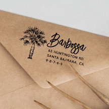 パームツリー手書きファミリ名差出人住所