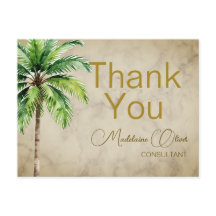 パームツリー水彩トロピカルサンキュー