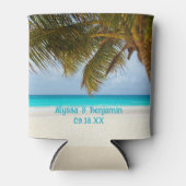 パームツリー海ビューカスタムウェディングクージー 缶クーラー (正面)