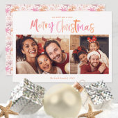 パームツリー熱帯クリスマスフォト シーズンカード