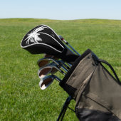 パームツリー白黒トロピカルモエレガントノグラム ゴルフヘッドカバー (インサイチュ)