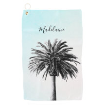 パームツリー白黒モダンブルースカイパーソナル