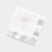 パームツリー箔押しナプキン 箔ナプキン (左)