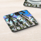 パームツリー葉デザイン コースター (左側)