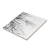 パームツリー葉ミニマリズムのスケッチ タイル (側面)