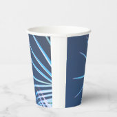 パームツリー葉ミニマリズムのスケッチ 紙コップ (右)