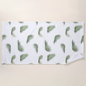 パームツリー葉 ビーチタオル (正面)