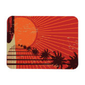 パームツリー行 マグネット (横)