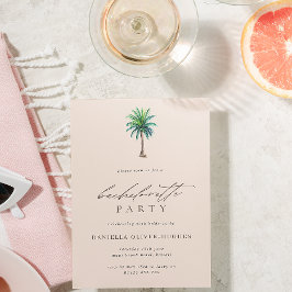 パームツリー赤面バチェロレッテ 招待状